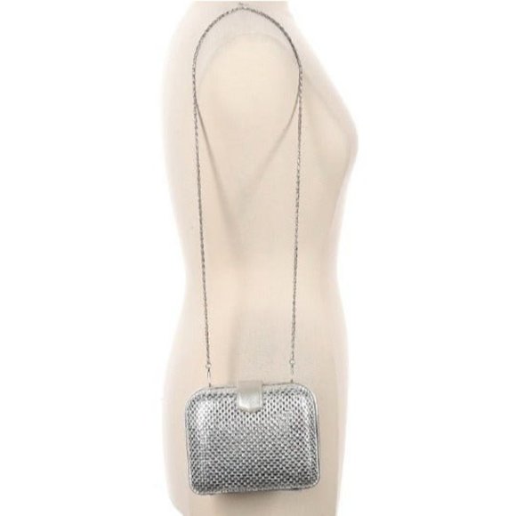 Walborg Vintage Silver Clamshell Evening Bag/Clutch - Picture 1 of 3